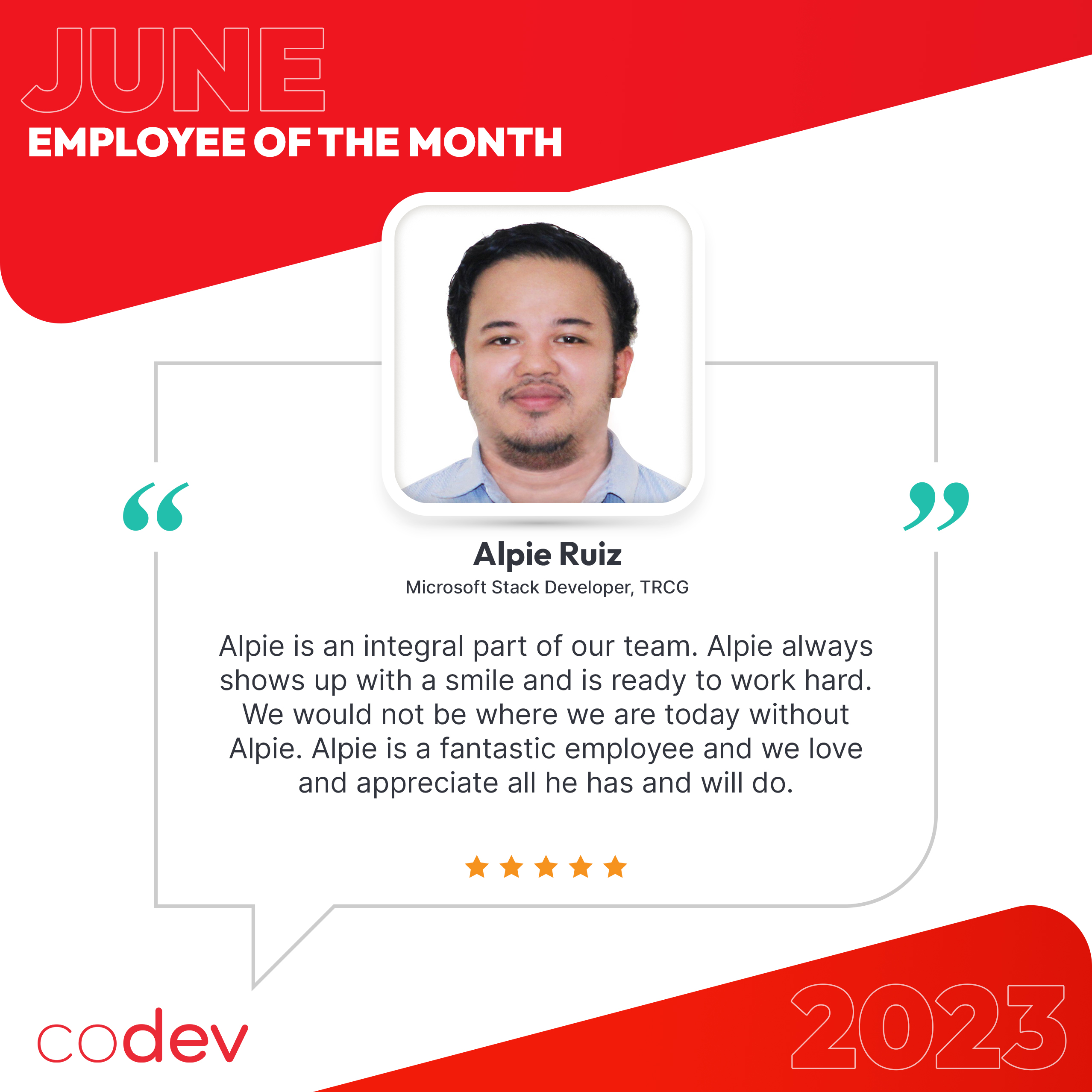 Employee of the Month June 2023
