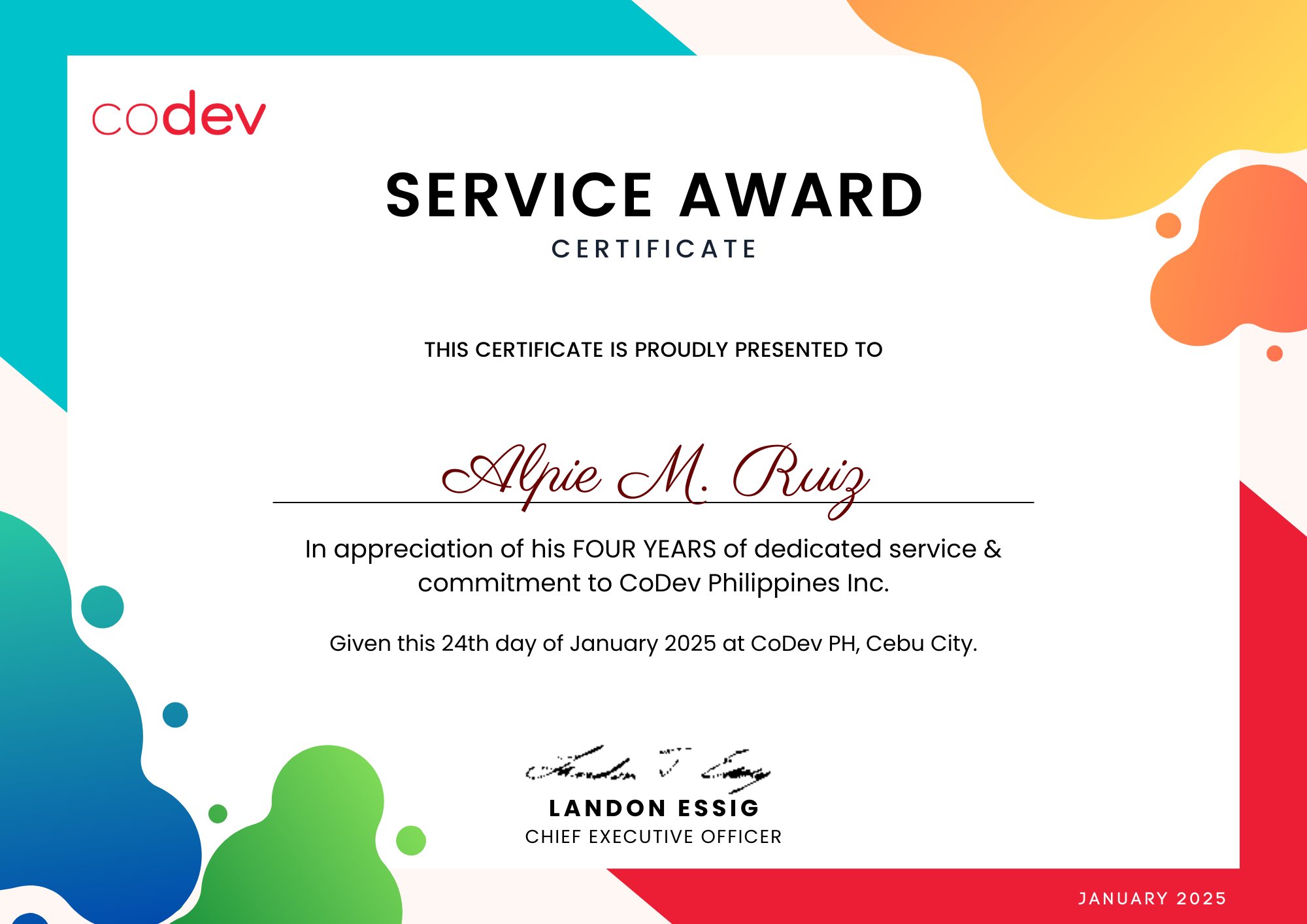4-Year Service Award