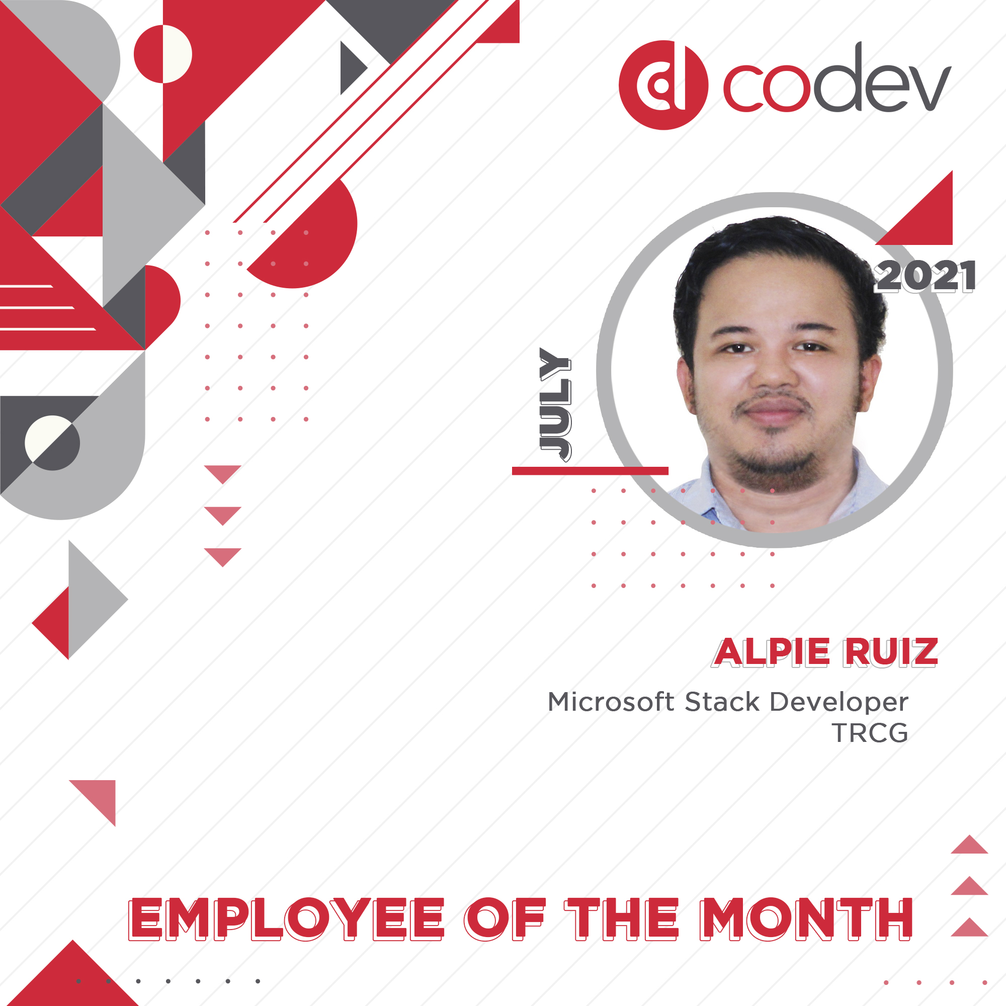 Employee of the Month July 2021